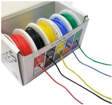 Çok Damar Silikon Montaj Kablosu Paketi - 16 AWG 5x4 Metre