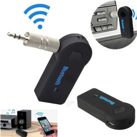 Bluetooth Araç Kiti Handsfree MP3 Çalar 3.5mm AUX Ses Müzik Alıcı