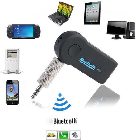 Bluetooth Araç Kiti Handsfree MP3 Çalar 3.5mm AUX Ses Müzik Alıcı