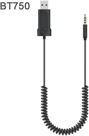Bluetooth Adaptor AUX 3.5mm Girişli Bluetooth Çevirici Araç Araba Bilgisayar Speaker Yada Bluetooth Özelliği Olmayan Cihazlara Bluetooth Erişimi İçin 35cm BT750 (BT750)