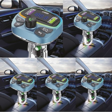 Araç İçin Bluetooth FM Modülatör Transmitter Çakmaklık - MT9877 ile uyumlu
