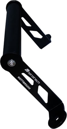 Noratech Moto Telefon Tutucu Standı ve GPS Navigasyon Braketi, BAJAJ RS 200 için Uyumlu, Siyah Metal, Vida Montajı, Evrensel Telefon Uyumluluğu