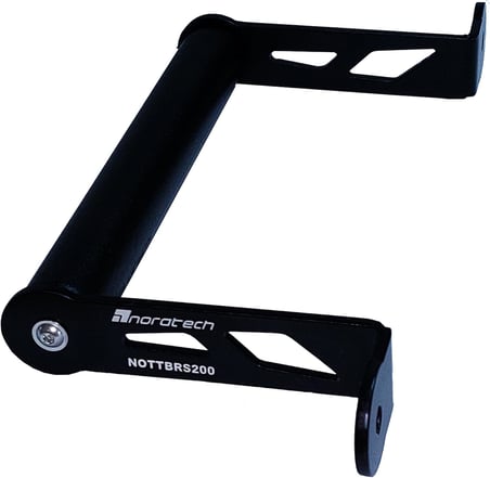 Noratech Moto Telefon Tutucu Standı ve GPS Navigasyon Braketi, BAJAJ RS 200 için Uyumlu, Siyah Metal, Vida Montajı, Evrensel Telefon Uyumluluğu