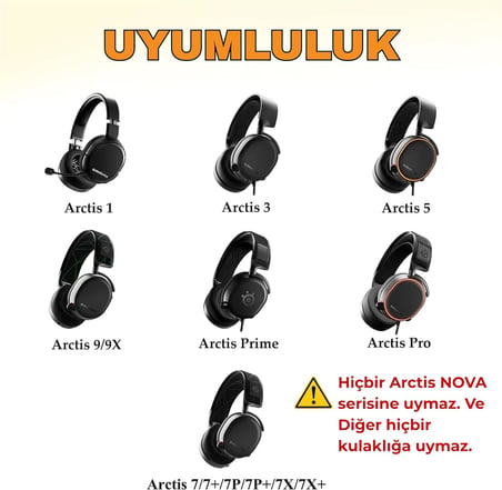 SteelSeries Arctis 1/3/5/7/7+/7P/7PPlus/7X/7X+/9/9X/PRO/Prime ile Uyumlu Soğutucu Jel Kulaklık Pedi - İpeksi Serin Kumaş ve Hafızalı Köpük (Memory Foam) Kulaklık Süngeri (Soğutucu Jel - Kumaş)