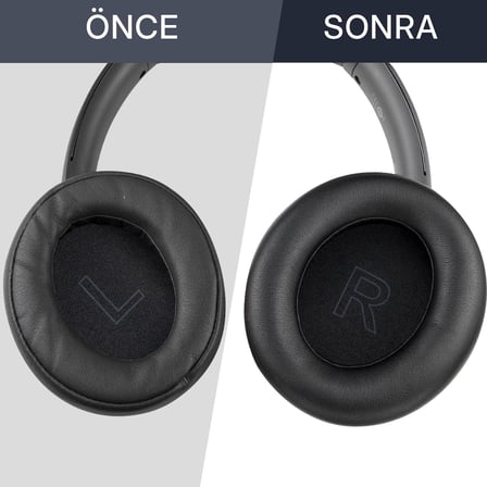 Anker Soundcore Life için Q10/Q10BT Modeliyle Uyumlu Suni Deri Kulaklık Pedi Hafızalı Yüksek Kaliteli Materyal Kulaklık Süngeri (Q10/Q10BT)