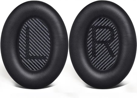 BOSE ile Uyumlu QuietComfort 35 (QC35) & Quiet Comfort 35 II (QC35 ii) için Suni Deri Kulaklık Pedi Hafızalı Yüksek Kaliteli Materyal Kulaklık Süngeri