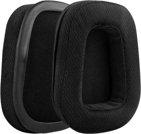 Logitech G633 G933 G935 G635 G933S G633S Uyumlu Kulaklık Pedi ve Süngeri - Siyah Kumaş Sünger ve Kafa Bandı