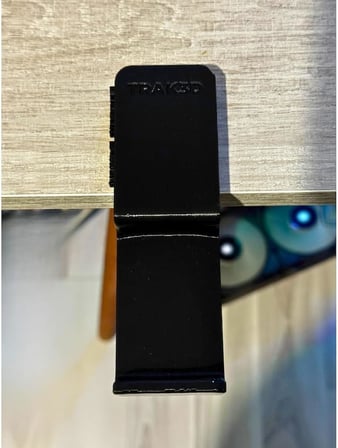Siyah Premium Asılabilir Kulaklık Standı-Kalın Masalar İçin İdeal, Sağlam Kaydırmaz Keçeli, Ergonomik Masaüstü Askı, Shadow Edition Long