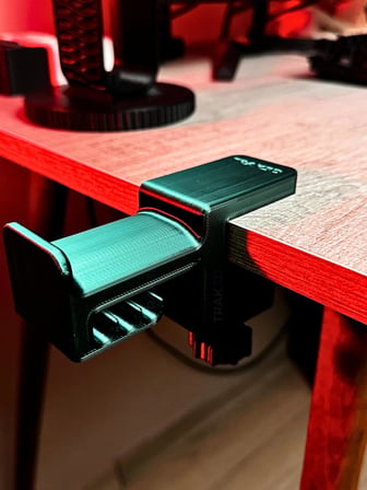 Siyah-Yeşil Asılabilir Kulaklık Standı | 3D Premium Tasarım | Gamer Masa Kenarı Aksesuarı | Greenstorm Limited Edition