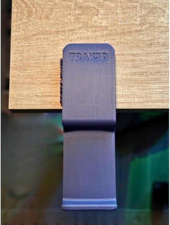 Gümüş Mavi Premium Asılabilir Kulaklık Standı-Sağlam Kaydırmaz Keçeli, Ergonomik Storm Edition