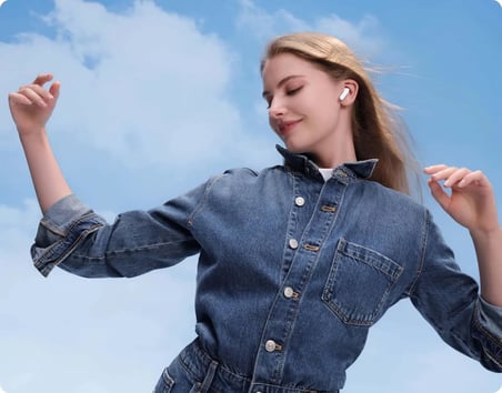 FreeBuds SE 2, 40 Saatlik Pil Ömrü, Canlı Renkler ve Taşınabilir Tasarım, 10 Dakikalık Şarjla 3 Saat Müzik Keyfi, IP54 Toz ve Su Sıçramasına Dayanıklılık, Güçlü Bluetooth 5.3 Bağlantısı, Beyaz