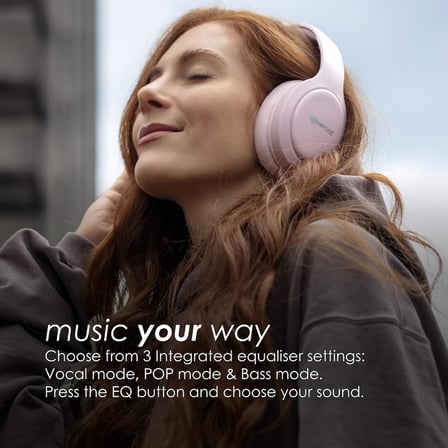 Headpods Pro 2 Kulak Üstü Kulaklıklar - Katlanabilir Bluetooth Kulaklık, Kulak Üstü Tasarım, Dahili Mikrofonlu Hafif Kablosuz Kulaklık, 50+ Saat Kablosuz Çalma Süresi, PillowFoam Konforu