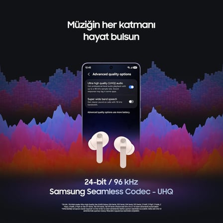 Galaxy Buds4 Pro Bluetooth Kulaklık, Altın, Metal Gövde, 2 Yollu Hoparlör & Çift Amplifikatör, Geliştirilmiş ANC, Adaptif Gürültü Kontrolü
