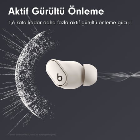 Studio Buds +| Gürültü Önleme Özellikli Gerçek Kablosuz Kulaklık, Apple ve Android ile Gelişmiş Uyumluluk, Yerleşik Mikrofon, Tere Dayanıklı Bluetooth Kulaklık - Şeﬀaf