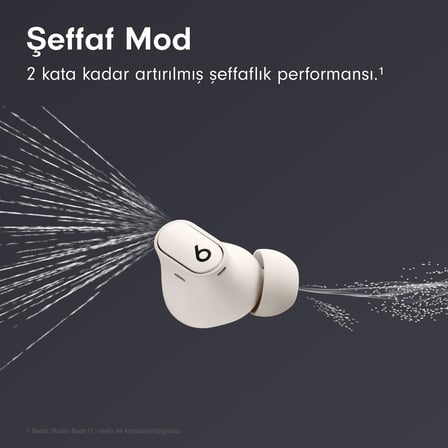 Studio Buds +| Gürültü Önleme Özellikli Gerçek Kablosuz Kulaklık, Apple ve Android ile Gelişmiş Uyumluluk, Yerleşik Mikrofon, Tere Dayanıklı Bluetooth Kulaklık - Şeﬀaf