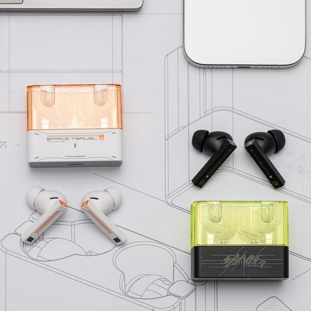 Space Travel 2 True Wireless Headphone (TWS) | Black Green