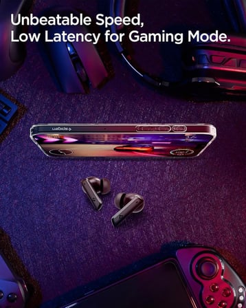 Audio TWS P20 Bluetooth Kablosuz Kulaklık - ANC Pro Aktif Gürültü Engelleme & 10mm Graphene Sürücü & 30 Saat & ENC 6 Mikrofon & Şeffaf & Gaming Mod iPX5 Siyah - ASD07888