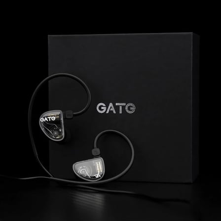Gate In-ear Monitor w/Mic | Siyah | Sahne, Stüdyo veya Odyofil için Kulak içi/In-Ear Kablolu Monitör Kulaklık (Mikrofonlu versiyonu)