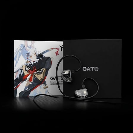 Gate In-ear Monitor w/Mic | Siyah | Sahne, Stüdyo veya Odyofil için Kulak içi/In-Ear Kablolu Monitör Kulaklık (Mikrofonlu versiyonu)