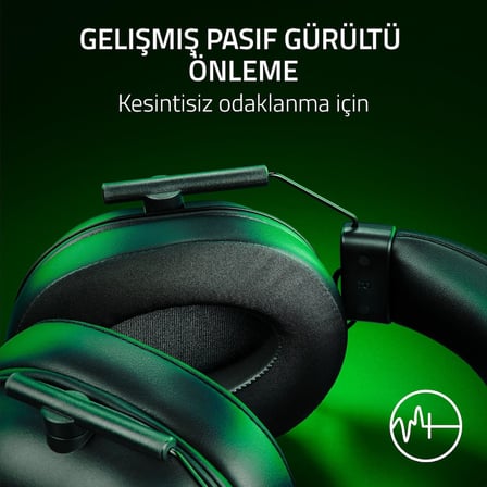Blackshark V2 X (Xbox) - Xbox S|X konsolu için kablolu e-spor kulaklık (250g, kardioid mikrofon, 50mm sürücüler, pasif gürültü engelleme, 3,5mm konektör) Siyah