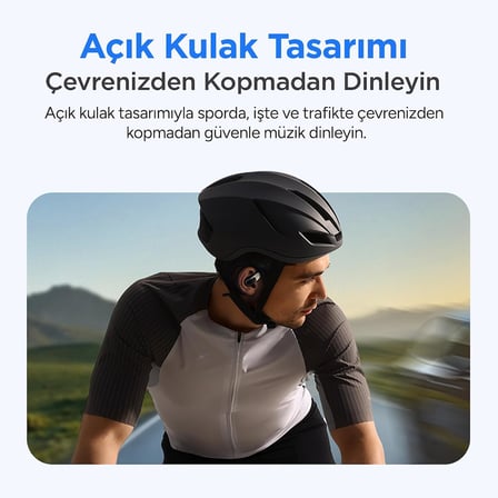 JT3 Bluetooth 6.0 Open Ear OWS Kablosuz Bluetooth Kulaklık 14.2mm Sürücü Kulak Kancalı Açık Spor Kulaklığı 90 saat Pil Ömrü Beyaz