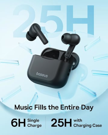 Bowie E17 True Kablosuz Bluetooth Kulaklık, Siyah