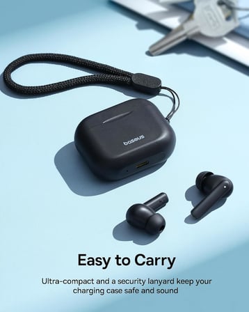 Bowie E17 True Kablosuz Bluetooth Kulaklık, Siyah