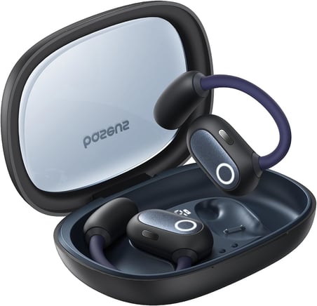 OS Eli Fit Open-Ear True Kablosuz Kulaklık, Kozmik Siyah