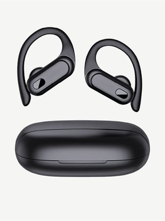 S28 TWS Spor Kancalı Bluetooth Kulaklık Siyah