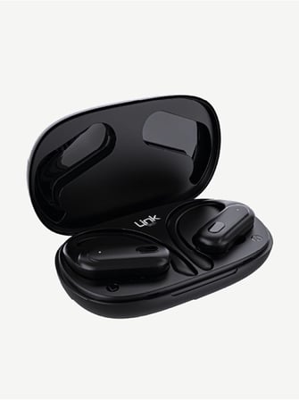 S28 TWS Spor Kancalı Bluetooth Kulaklık Siyah