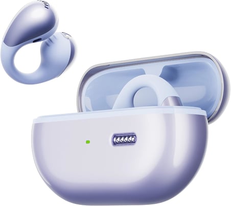 PearlClip Pro Hi-Res LDAC ENC OWS Kablosuz Bluetooth 6.0 Kulaklık Mor
