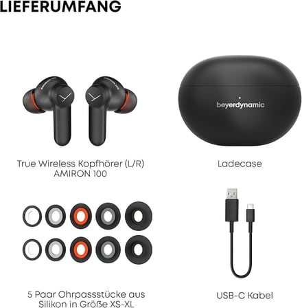 Amiron 100 Black True Wireless ANC Kulakiçi Kulaklık