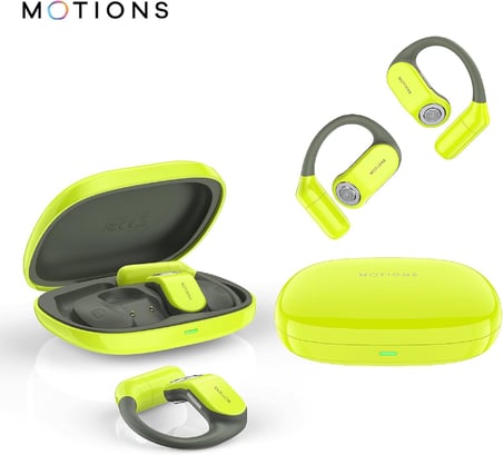 MS-E52 OWS, Açık Kulak Tasarımlı Kablosuz Spor Kulaklık, Bluetooth 5.3, 30 Saat Pil Ömrü, Ultra İnce, Hafif, Ergonomik Tasarım, Çift Cihaz Desteği, Wireless, Yeşil