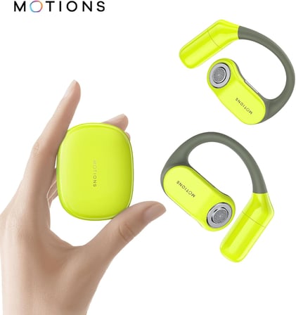 MS-E52 OWS, Açık Kulak Tasarımlı Kablosuz Spor Kulaklık, Bluetooth 5.3, 30 Saat Pil Ömrü, Ultra İnce, Hafif, Ergonomik Tasarım, Çift Cihaz Desteği, Wireless, Yeşil