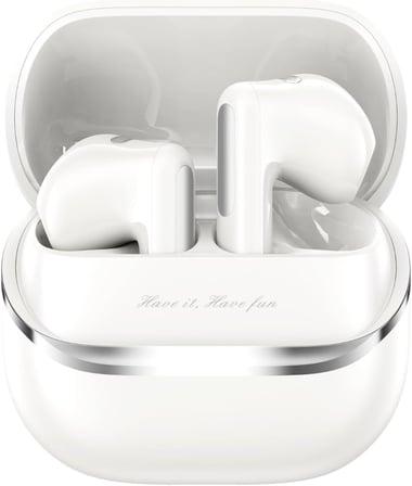 Space T1 Bluetooth 6.0 Kulaklık ANC 3.0 Gürültü Engelleme Hi-Res Audio 40.5 Saat Pil Ömrü (Beyaz)