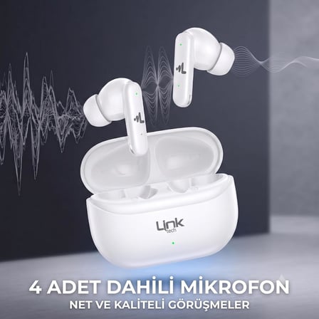 S160 ANC Kablosuz Bluetooth Kulaklık (Beyaz)