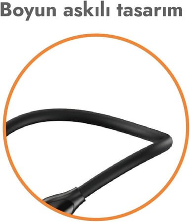 450 Saat Boyundan Askılı Bluetooth Kulaklık – Ultra Uzun Pil - ENC Çift Mikrofon