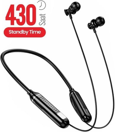 430 Saat Dinleme Süresi olan Boyundan Askılı Bluetooth Kulaklık – Uzun Süre Performans
