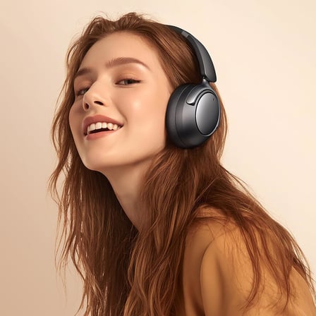 HP-1400 T01 Series ANC Bluetooth Kulak Üstü Kulaklık Siyah