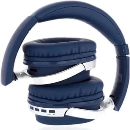 20W Süper Bass Csr Çip 200 Saat Bekleme Süreli 5.0 Kulak Üstü Bluetooth Kulaklık Mavi Blt-20