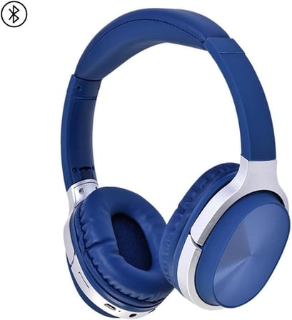 20W Süper Bass Csr Çip 200 Saat Bekleme Süreli 5.0 Kulak Üstü Bluetooth Kulaklık Mavi Blt-20