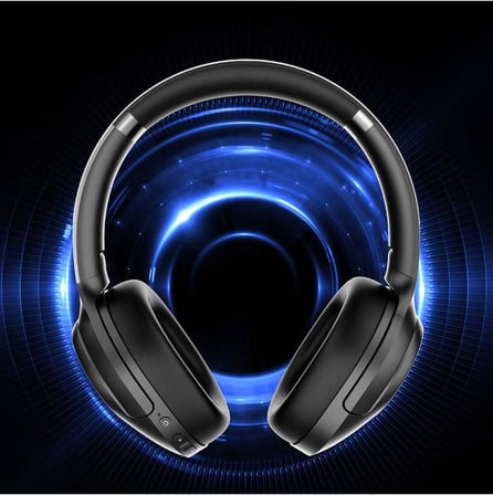 Kulak Üstü Bluetooth Kulaklık LP-HD003 RGB LED Işıklı Bluetooth v5.4 Siyah
