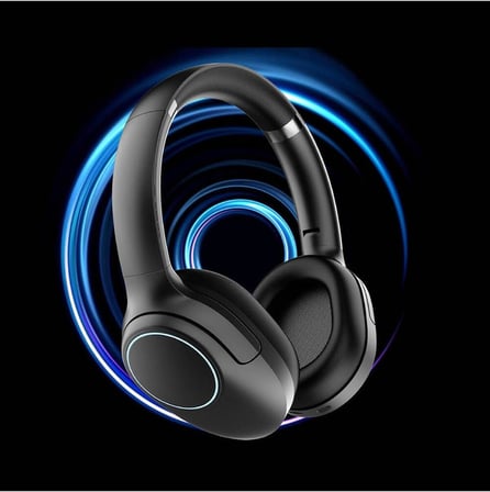 Kulak Üstü Bluetooth Kulaklık LP-HD003 RGB LED Işıklı Bluetooth v5.4 Siyah
