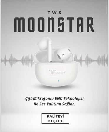 Moonstar Bluetooth Kulaklık – Net Ses Deneyimi ENC