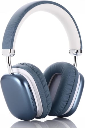 Kablosuz Stereo Kulak Üstü Kulaklık Bluetooth 5.3 iOS ve Android HD Ses Extra Bass MT964 Mavi ile uyumlu
