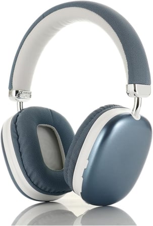 Kablosuz Stereo Kulak Üstü Kulaklık Bluetooth 5.3 iOS ve Android HD Ses Extra Bass MT964 Mavi ile uyumlu