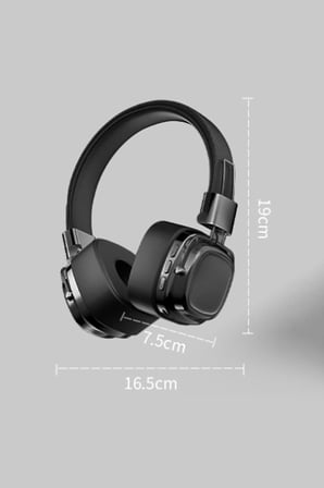 Retro Kablosuz Stereo Suni Deri Kafa Bluetooth Kulaklık RGB Işık Extra Rahat Gürültü Azaltma MT965 Siyah ile uyumlu