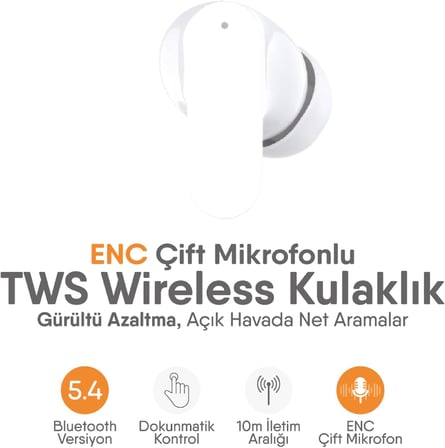 Elegant Pro Bluetooth Kulaklık – ENC Teknolojili - Net Ses ve Üstün Performans