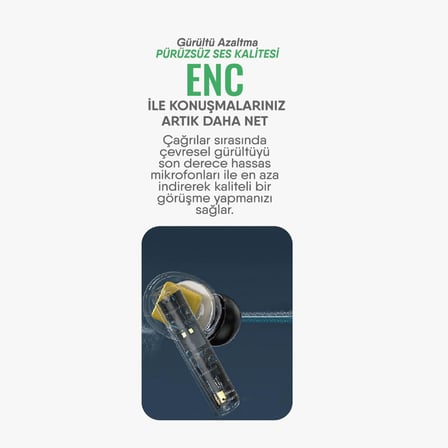 Elegant Pro Bluetooth Kulaklık – ENC Teknolojili - Net Ses ve Üstün Performans