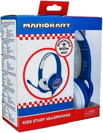 Mario Kart interaktif kulaklık, mikrofon ve kablolu, çocuklar için (resmi lisanslı ürün), MK0819, çocuklar için (boyutu ayarlanabilir)